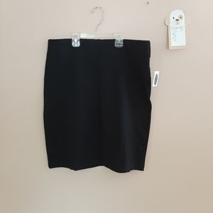 NWT Old Navy Black Stretch Pencil Skirt size M